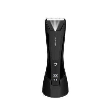 Green Lion Sensitive Pro Body Trimmer, 1.5 to 9mm Adjustable Combs, 600mAh Li-ion Battery, 6500RPM Motor, 1.5 Hours Working Time, Fast 1.5 Hours Type-C Charging, IPX7 Water Resistant, Black