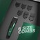 Green Lion Trimflex Hair Trimmer with 600mAh Ni-Mh Battery, 6800 RPM Motor, 6 Guide Combs (1 2 3 6 9 12 mm), 45 Minutes Working Time, USB Cord, Oil, Cleaning Brush, Base, Black
