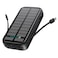 Green Lion PD20W Solar2 Powerbank, Type-C &amp; Lightning Cables, Polymer Lithium Battery, Overvoltage &amp; Short Circuit Protection, Solar Charging, 2x QC 3.0 Outputs, 20W PD Output