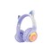 Green Lion GL-400 Kids Wireless Headphone, 400mAh, BT V5.3, Light Effect &amp; Flashing Modes, Up to 20 Hours Working Time, Type-C Charging, TF Card, AUX - Purple