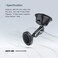 Green Lion Halo MagSafe 2 Car Holder with Powerful 17 N52 Super Magnets, MagSafe Compatible, 360 Degree Rotation, Flexible Design, Secure and Stable, Black
