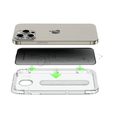 Green Lion Picasso 3D Glass Screen Protector for iPhone 14 Pro 6.1-Inch, Alignment Tray, Easy Installation, 9H Hardness, Bubble-Free, Crystal Clear, Anti-Fingerprint, Anti-Scratch
