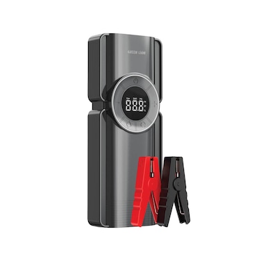 Green Lion Portable Jump Starter with Air Pump, 10000mAh Battery, 800A Peak Current, 12V Jump Start, 150PSI Air Pump, LED SOS Mode, USB-A Output, Type-C Input, Black
