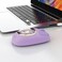 Green Lion Moosh Wireless Mouse, 2.4GHz, Bluetooth 1 &amp; 2, 1200 DPI Resolution, 7-Color Diffuse Synchronization, USB-C Charging, 400mAh Battery, Up to 3 Devices, Purple

