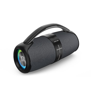 سماعة بورودو جرين لاين Parma Pro اللاسلكية، إضاءة RGB، مقاومة للماء IPX6، بطارية 4000mAh، 6-7 ساعات وقت تشغيل، مسافة Bluetooth 10م، شحن Type-C، شاشة رقمية - رمادي
