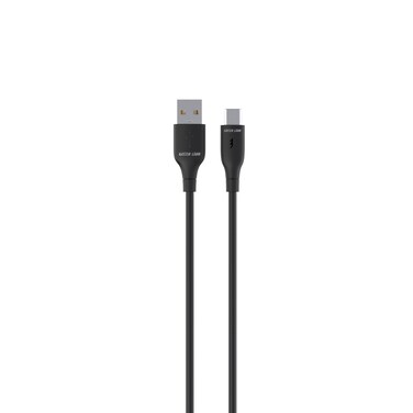 Green Lion USB-C TO Lightning Head PVC Cable 1M, Data Transfer, 480Mbps Transfer Speed, Charge and Sync, Secure and Safe, 10000 Bends Compatible with iPhone - Black