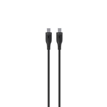 Green Lion USB-C TO Lightning Head PVC Cable 1M, Data Transfer, 480Mbps Transfer Speed, Secure and Safe, Wide Compatible, 10000 Bends Compatible with iPhone - Black