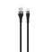 كابل جرين لايون USB-A إلى USB-C المضفر 1 متر، قدرة شحن 15 واط، شحن ومزامنة، شحن آمن وموثوق، سرعة نقل بيانات 480 ميجابت في الثانية، توافق واسع، يتحمل 10000 انحناء، غلاف ألومنيوم متين - أسود
