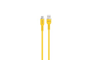 كابل جرين لايون USB-A إلى USB-C سيليكون 1 متر 15 واط، شحن ومزامنة، شحن آمن وموثوق، سرعة نقل 480 ميجابت في الثانية، توافق واسع، يتحمل 10000 انحناء، غلاف ألومنيوم متين (أصفر)
