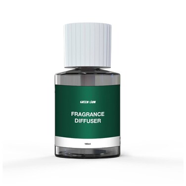 Green Lion Fragrance Diffuser, 160mL Capacity, 350mAh Battery, 2-3 Hours Lasting Spray Mode, Type-C Charging, Cleans and Humidifies Air, Atmosphere Lights, White
