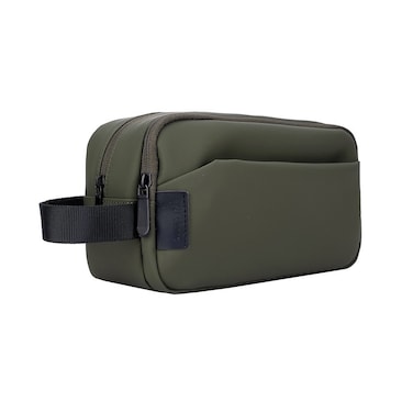 حقيبة السفر الحضرية من جرين ليون، حقيبة تواليت فاخرة، جيوب متعددة للتنظيم، منظم كابلات، مقبض معزز، مادة مقاومة للخدوش، PU و 210D بوليستر، زيتوني
