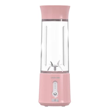 Green Lion 120W JET PLUS 6 Bladed Juicer 4000mAh Battery Capacity, 500ml Jar Capacity, Stainless Steel Blades, Motor Speed 18000, Type-C Charging, Portable &amp; Compact (Pink)