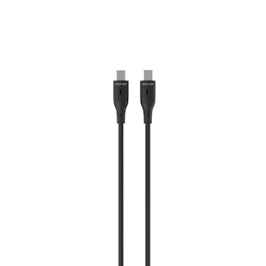 جرين ليون كابل USB-C إلى USB-C، 30 سم PVC، أكثر من 10,000 انحناءة عمر افتراضي، سرعة نقل 480 ميجابت في الثانية، 18 واط، توافق واسع، شحن ومزامنة، آمن وموثوق - أسود

