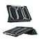 Green Lion Hogo Premium Case with Pencil Holder Compatible with iPad Pro Air 13", Stable Tri Fold Stand, Slim &amp; Lightweight, Auto Sleep/Wake, Built-In Pencil Holder, 2-Way Position Viewing (Green)