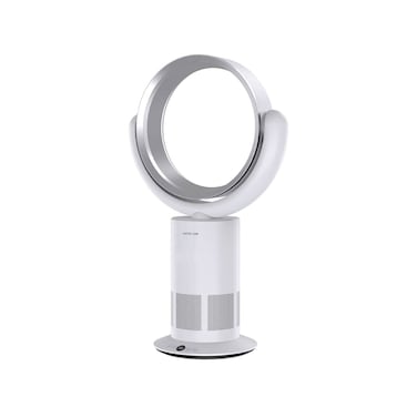 Green Lion Air Ring Cooler with Electric Bladeless Fan, 5200 RPM Brushless Motor, 10 Adjustable Speed Levels, 80&deg; Oscillation, 360&deg; Rotating Air Outlet, 1&ndash;9 Hour Timer, White
