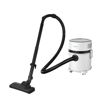 Green Lion 2 In 1 Vacuum Cleaner, One-Key Retractable Power Cord, Separate Air Duct Motor, Wet &amp; Dry Suction Brushes, HEPA Filter, 1000W Power, 16KPa Maximum Vacuum, 8L Dust Bin, White
