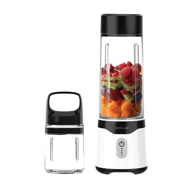 Green Lion Summer Mate Portable Blender, 350mL/500mL Bottle Capacity, 18,000 RPM Motor Speed, 4,000mAh Battery, 30 Seconds Blending Time, Type-C Charging, Self-Cleaning, Black / White

