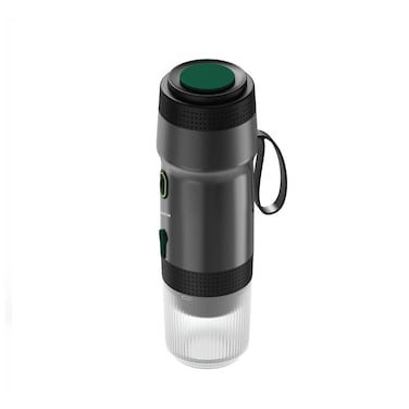 Green Lion Coffee Maker Pro, 20-Bar Pump Pressure, 12V Power, 2500mAh Battery, 60 Seconds Extract Time, 150mL Bottom Cup, 60mL Water Tank, Heat &amp; Cold Extraction, Black
