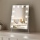 Green Lion Glam Shine Makeup Mirror with 12 LED Lights, 3500k to 6500k Color Temperature, 360&deg; Rotation, Touch Control, White
