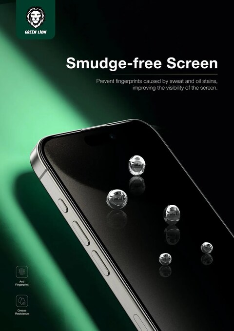 واقي الشاشة جرين لاين لجهاز iPhone 15 Pro Max مقاس 6.7 إنش، زجاج حماية Anthony بزاوية خصوصية 360 درجة، فلتر خصوصية بأربع زوايا، متانة قصوى، مقاوم للدهون، مضاد لبصمات الأصابع، مانع للتجسس
