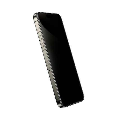 واقي الشاشة جرين لاين لجهاز iPhone 15 Pro Max مقاس 6.7 إنش، زجاج حماية Anthony بزاوية خصوصية 360 درجة، فلتر خصوصية بأربع زوايا، متانة قصوى، مقاوم للدهون، مضاد لبصمات الأصابع، مانع للتجسس
