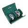 Green Lion Duo Watch Roll Case with 2 Watch Slots, Premium Genuine Leather, Snap-Button Closure, Protective Interior, Compact &amp; Travel-Friendly Storage - Rolex Green
