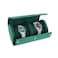 Green Lion Duo Watch Roll Case with 2 Watch Slots, Premium Genuine Leather, Snap-Button Closure, Protective Interior, Compact &amp; Travel-Friendly Storage - Rolex Green
