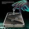 Green Lion 3D Glitter Curved Screen Protector Compatible With iPhone 15 Pro Max, Anti-Scratch, Anti-Fingerprint, Grease Resistance, Bubble Free, Easy Installation - Silver
