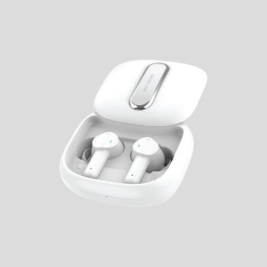 سماعات أذن لاسلكية هارمونيك ترو من جرين ليون، إلغاء الضوضاء ENC، BT V5.3، وقت تشغيل 4 ساعات، وقت التحدث 4.5 ساعة، وضع الكمون المنخفض، لمس متعدد الوظائف، مقاومة للماء IPX4 - أبيض