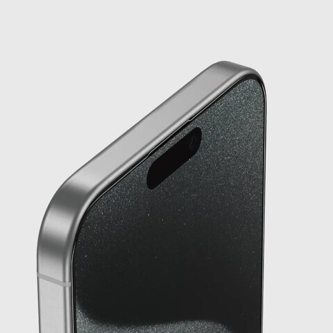 متوافق مع iPhone 16 Pro، زجاج جرين لايون SIR LOUIS ثلاثي الأبعاد منحني، حواف مستديرة متقدمة، خالٍ من الفقاعات، استجابة عالية، شفاف للغاية، مقاوم للخدوش - حافة سوداء/شفاف
