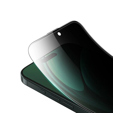 Green Lion Screen Protector For iPhone 16 6.3-Inch 3D Silicone Plus Privacy Edge Glass, Blocked Side Viewing, Precise Responsivity, Crystal Clear, Anti Fingerprint &amp; Scratch