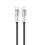 جرين ليون كابل USB-C إلى Lightning مضفر من سبائك الزنك 1 متر 27 واط، سرعة نقل 480 ميجابت في الثانية، شحن سريع، عمر افتراضي لأكثر من 10,000 انحناءة، متوافق مع آيفون - أسود
