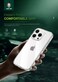 حافظة Green Lion متوافقة مع iPhone 16 Pro Crystal Clear Case، غطاء مضاد للاصفرار 360 درجة، حماية ضد الميكروبات، فتحات دقيقة مع قبضة ممتازة، شفاف مضاد للميكروبات