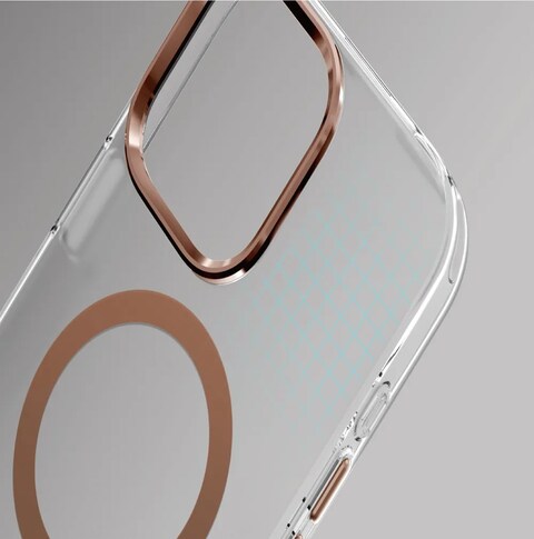 جرين لايون كفر ماجسيف مات بمصد لهاتف iPhone 16 Pro 6.3"، مقاوم للبصمات، مقاوم للزيوت، مضاد للخدوش، حماية للكاميرا والسقوط، قبضة مريحة (ذهبي نحاسي)
