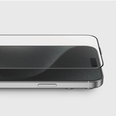 حماية شاشة جرين لايون لجهاز iPhone 16 Pro Max بحجم 6.9 إنش، زجاج 3D بيكاسو مع صينية محاذاة، تركيب سهل، صلابة 9H، خالٍ من الفقاعات، شفاف للغاية، مقاوم للبصمات والخدوش
