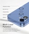 Green Lion HD Plus Camera Lens Protector for iPhone 16/16 Plus, Easy Installation, 9H Durable Glass, Anti-Scratch, Anti-Glare Coating, Shatter Protection - Blue

