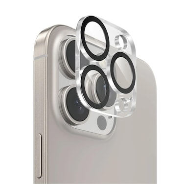 متوافق مع iPhone 16 Pro/16 Pro Max، حماية عدسة شفافة من جرين لايون، وضوح عالي، مقاوم للخدوش والبصمات، زجاج 9H، امتصاص نانوي، تركيب سهل - شفاف
