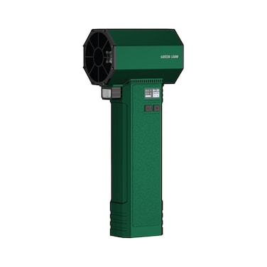 Green Lion Storm Pro Air Blower, 64mm Duct Motor, 50000 RPM, 30 Min Working Time, 4000mAh Battery, 64mm Turbo Fan, 3 Speed Levels, Digital Display, 16.8V, 750W, LED Lighting, Green
