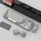Green Lion GKM-300 Wireless Keyboard and Mouse Set, 800&ndash;1600DPI Mouse, 2.4G Mini USB Connection, Quiet Typing, Built-in Plate, 5M Keystroke Life, 10m Wireless Range, USB Compatible, Gray
