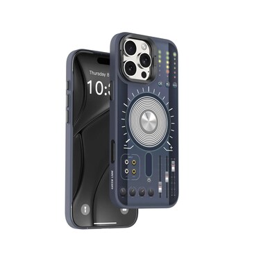 كفر جرين ليون Techguard لـ iPhone 16 Pro، متوافق مع MagSafe، حماية للكاميرا، مسند كاميرا مدمج، حواف مرتفعة، حماية من السقوط، تصميم رفيع (أزرق)
