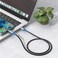 كابل جرين لايون USB-C إلى USB-C مع مؤشر LED للشحن، تصميم مضفر مع مادة سبائك الألومنيوم، طول 1 متر، شحن آمن وموثوق، توافق واسع، مؤشر LED لحالة الشحن - أسود
