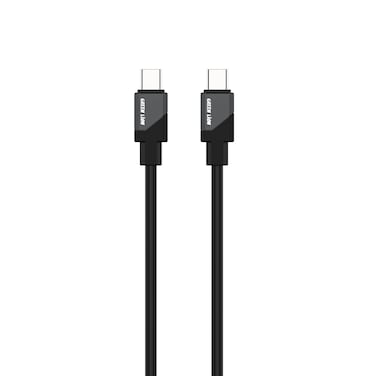 كابل جرين لايون سيليكون (USB-C إلى USB-C)، شحن سريع 60 واط، طول 1 متر، توافق واسع، سرعة نقل 480 ميجابت في الثانية، شحن ومزامنة، آمن وموثوق، يتحمل 10000 انحناء - أسود
