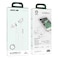 Green Lion GL-Stereo Pro Wire Earphone with Volume Control and Microphone, 1.2m Cable, 10mm Speakers, Compatible with 3.5mm Jack Mobile Phones, Cable Control Buttons - White
