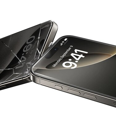 Green Lion Compatible with iPhone 16 Pro Albert AR Screen Protector, Crystal Clear, 9H Hardness, Anti-Fingerprint &amp; Anti-Dust, Highly Responsive, Scratch &amp; Impact Resistant - Clear
