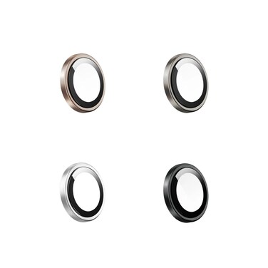 Green Lion Silicone Camera Lens Protector for iPhone 16 Pro &amp; 16 Pro Max, High Transparency, Full Coverage, Anti-Scratch, Shock-Resistant, Easy Installation (Black)
