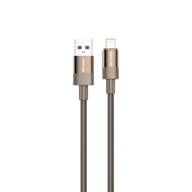 كابل جرين ليون ديزرت سبارك USB-A إلى Lightning، نقل بيانات ممتاز، قدرة شحن 12 واط، سرعة نقل 480 ميغابت في الثانية، طول 1 متر، سبائك الألومنيوم + القماش المتشابك، تيتانيوم الصحراء
