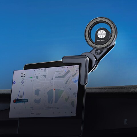 حامل شاشة Green Lion GX23 Flex MagSafe، قوة امتصاص 1.8 كجم، مغناطيسات N52، دوران 360°، ذراع قابلة للتعديل، متوافق مع MagSafe، أسود

