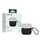 Green Lion Berlin Series Silicone Case for Airpods 4, Metal Carabiner, 360&deg; Full Protection, Shock Absorbent, Skin Friendly Silicone, Washable Material - Black