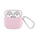 Green Lion Berlin Series Silicone Case for Airpods 4, Metal Carabiner, 360&deg; Full Protection, Shock Absorbent, Skin Friendly Silicone, Washable Material - Pink