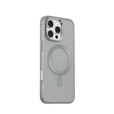 Green Lion Compatible With iPhone 16 Pro Matte Compatible With MagSafe X Case, Metal Buttons, Camera Protection, Comfortable Grip, Skin-Like Matte Case, Military-Grade (Gray)